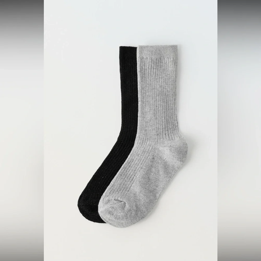 Zara kids, two pack of sparkly socks, 4-6 years
